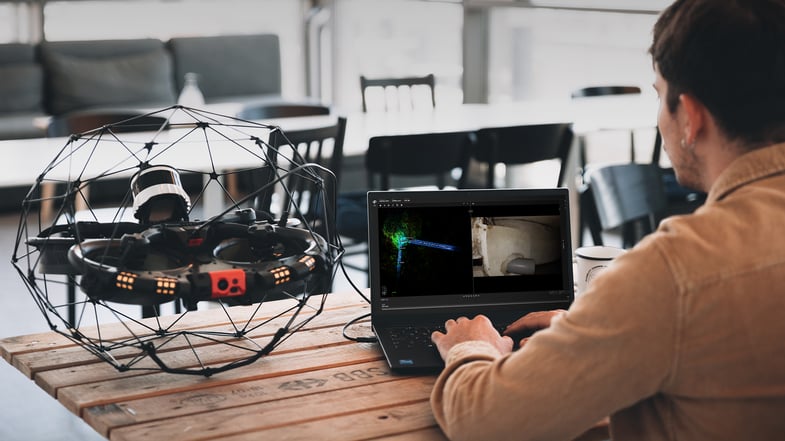 Video displaying capabilities of Elios 3 Inspector software