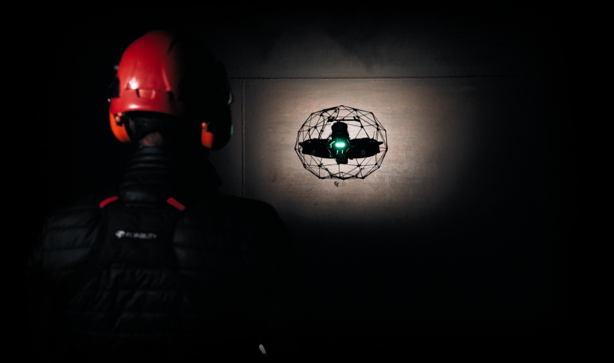 chemical-inspection-drones-Flyability-Chemicals-Elios-3-UT-drone