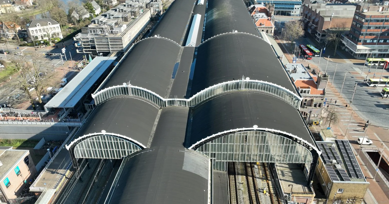 Train Inspection Building Elios Drones Enhance Efficiency for Netherlands Train Station Roof ...