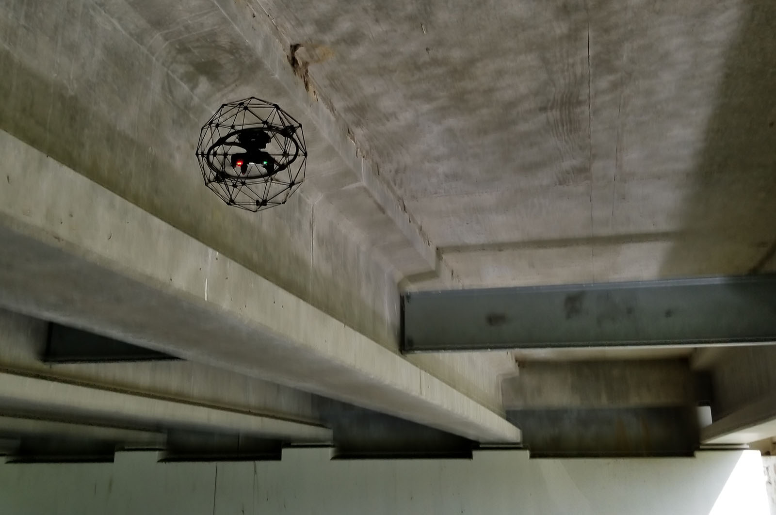 Indoor Drones in Bridge Inspection: Between Beams and inside Box Girder