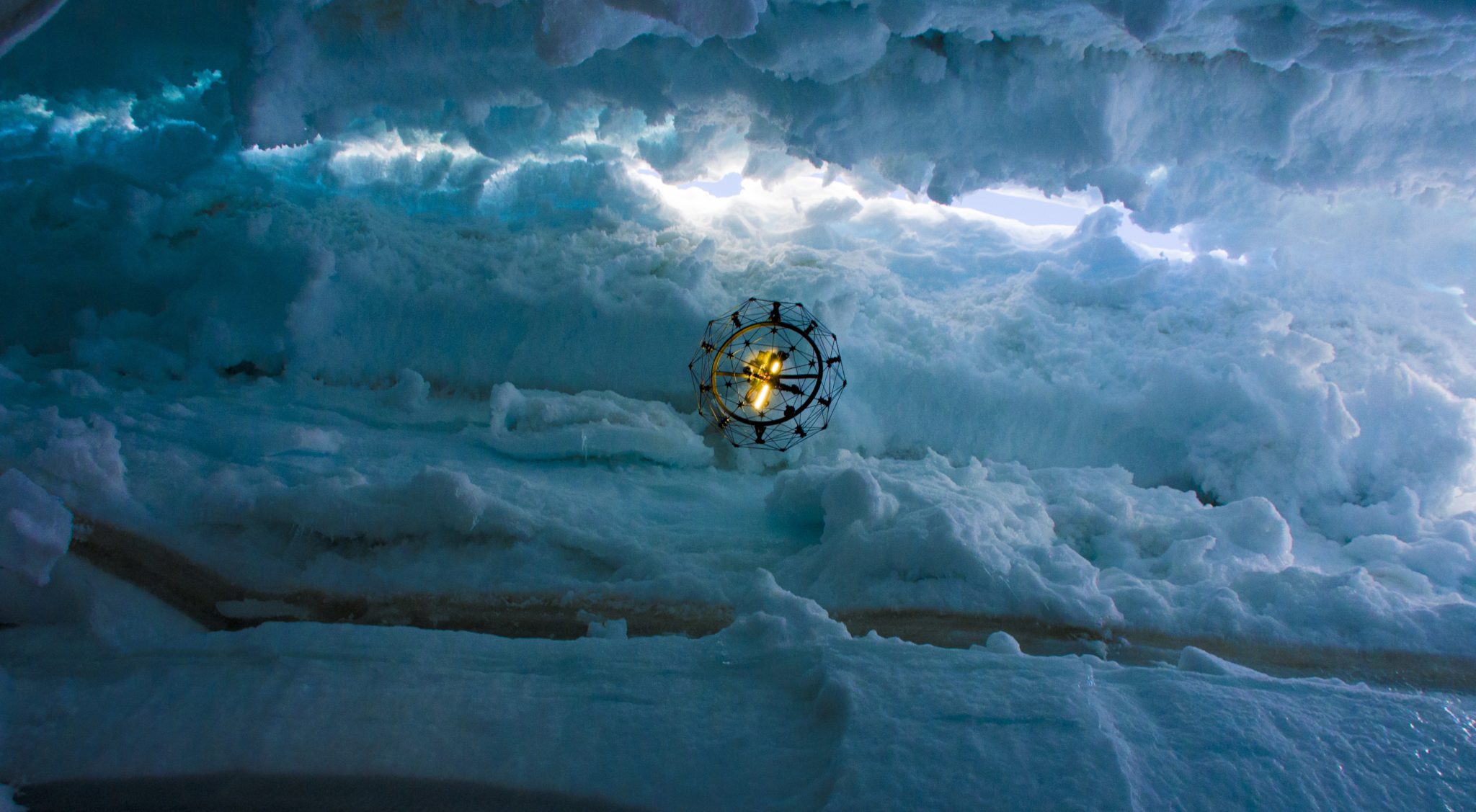 Flyability redefines UAV operation boundaries and explores the heart of a glacier