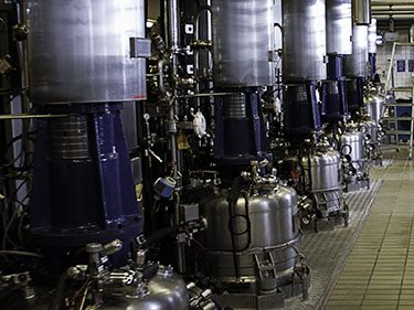 Inspection of enzymes fermenter tanks