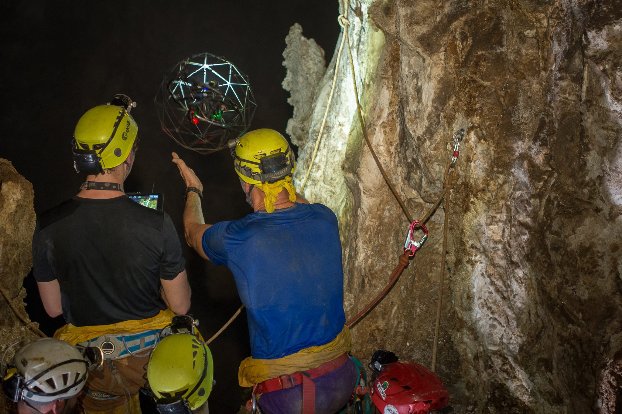 Drone journey to the center of the earth